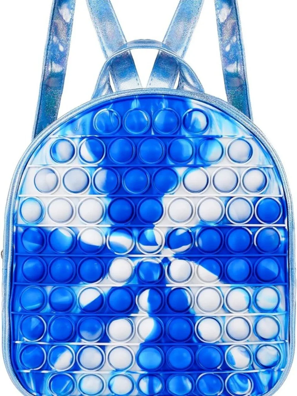 Blue Pop It Fidget Backpack Kids Silicone Bubble Backpack 10